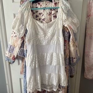 Free People Lace Mini Dress